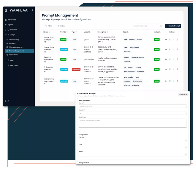 Waapeaai Prompt Management